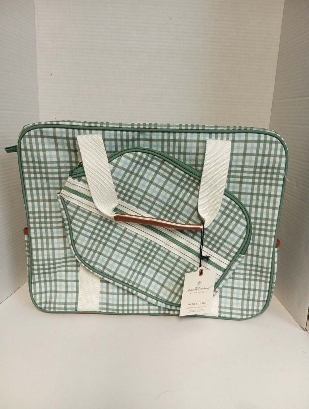 Hearth & Hand with Magnolia Checkered Paddle Ball Bag